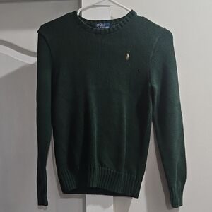Polo by Ralph Lauren Boys Dark Green Crewneck Sweater